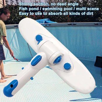 

Swimming Pool Wall Cleaning Brush Algae Scrubber Adjustable Angle Tool Floor Steps Swimming Pool Brush Stains Removal