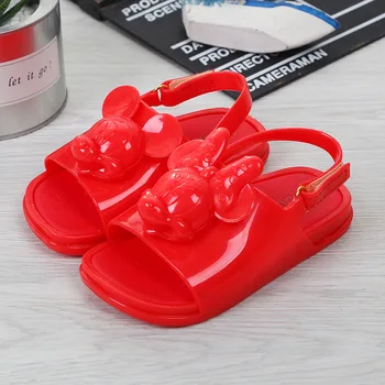 

Mini Melissa Brands Sandals Mickey Mouse 2020 New Girl Sandals Melissa Babys Kids Shoes Beach Sandals For Girls Soft Non-slip