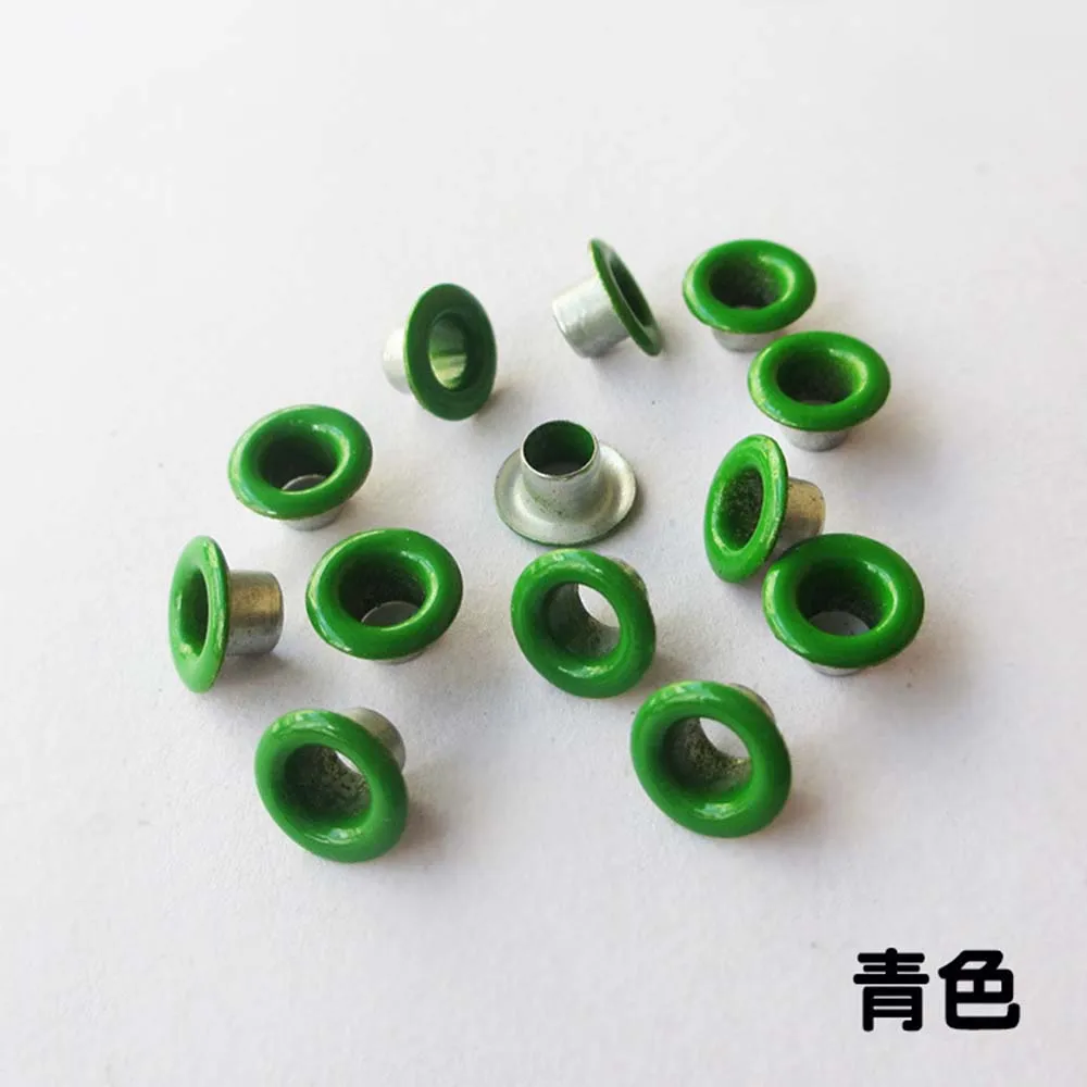 4mm Multicolor Metal Eyelets Buttonholes Buckle Hole 100sets For DIY Leathercraft Scrapbooking Shoes Belt Cap Bag Tags Clothes