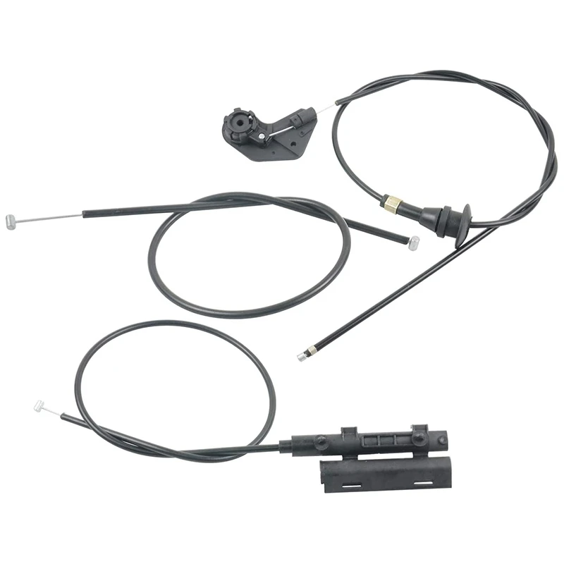 3PCS Car Engine Bowden Cable Hood Release Wire for BMW 5 Series E39 525I 530I 51238176595 51238190754 51238176596 car engine cable