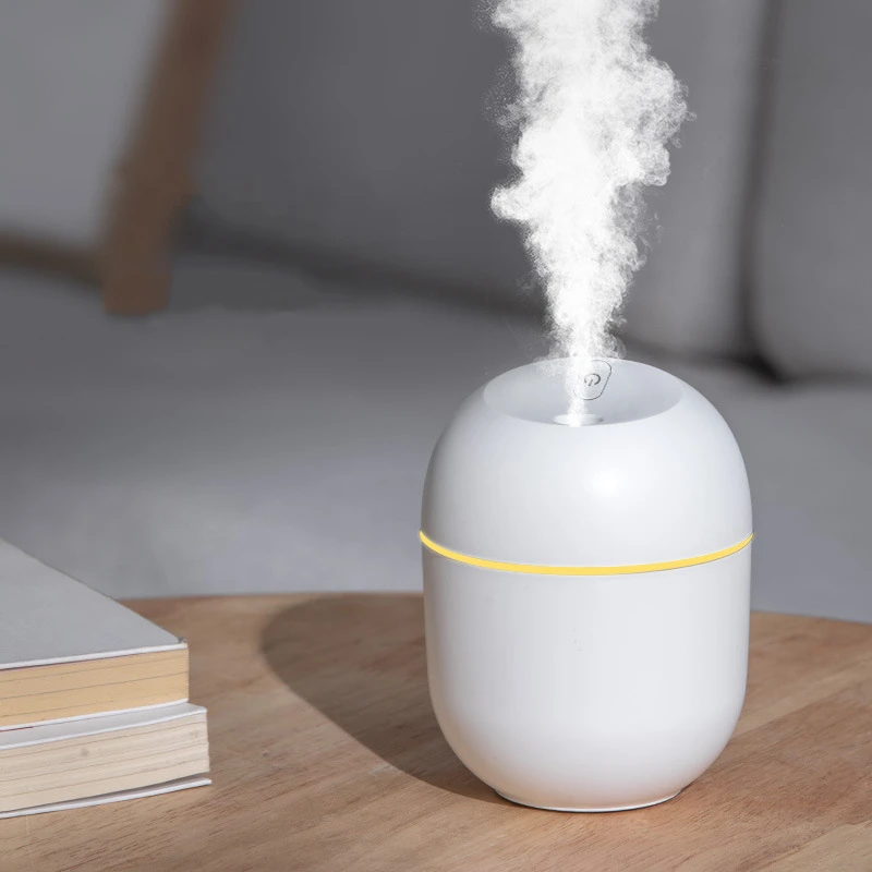 Air Humidifier Mini Ultrasonic USB Essential Oil Diffuser Car Purifier Aroma Anion Mist Maker for Home Car with LED Night Lamp