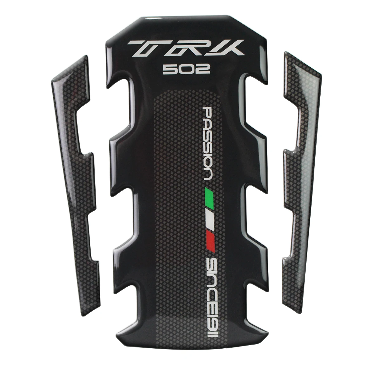 Мотоцикл 3D газа топливный бак Pad защитные наклейки для Benelli TRK 502 Fishbone Защитная крышка наклейки - Цвет: Черный