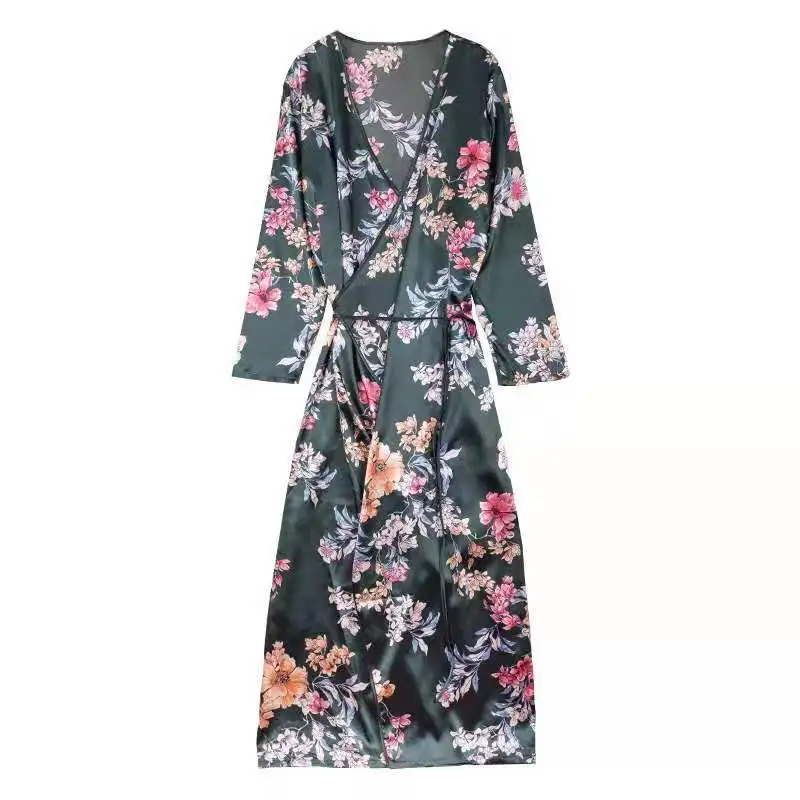 YAO TING the new robe fashion bathrobe sleepwear peignoir femme sexy robe dressing gown bridal robes plus size women autumn