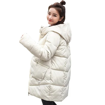 

Winter Jacket Women Coats Hooded Coats Female Parka Thick Cotton Padded Lining Winter Female Coats parka women