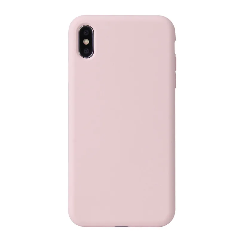 Жидкий силиконовый чехол для IPhone 11 Pro Max чехол для Apple XS Max XR X 8 7 6 6s Plus Полный Чехол новая коробка без логотипа 1:1 - Цвет: Sand Pink 4B