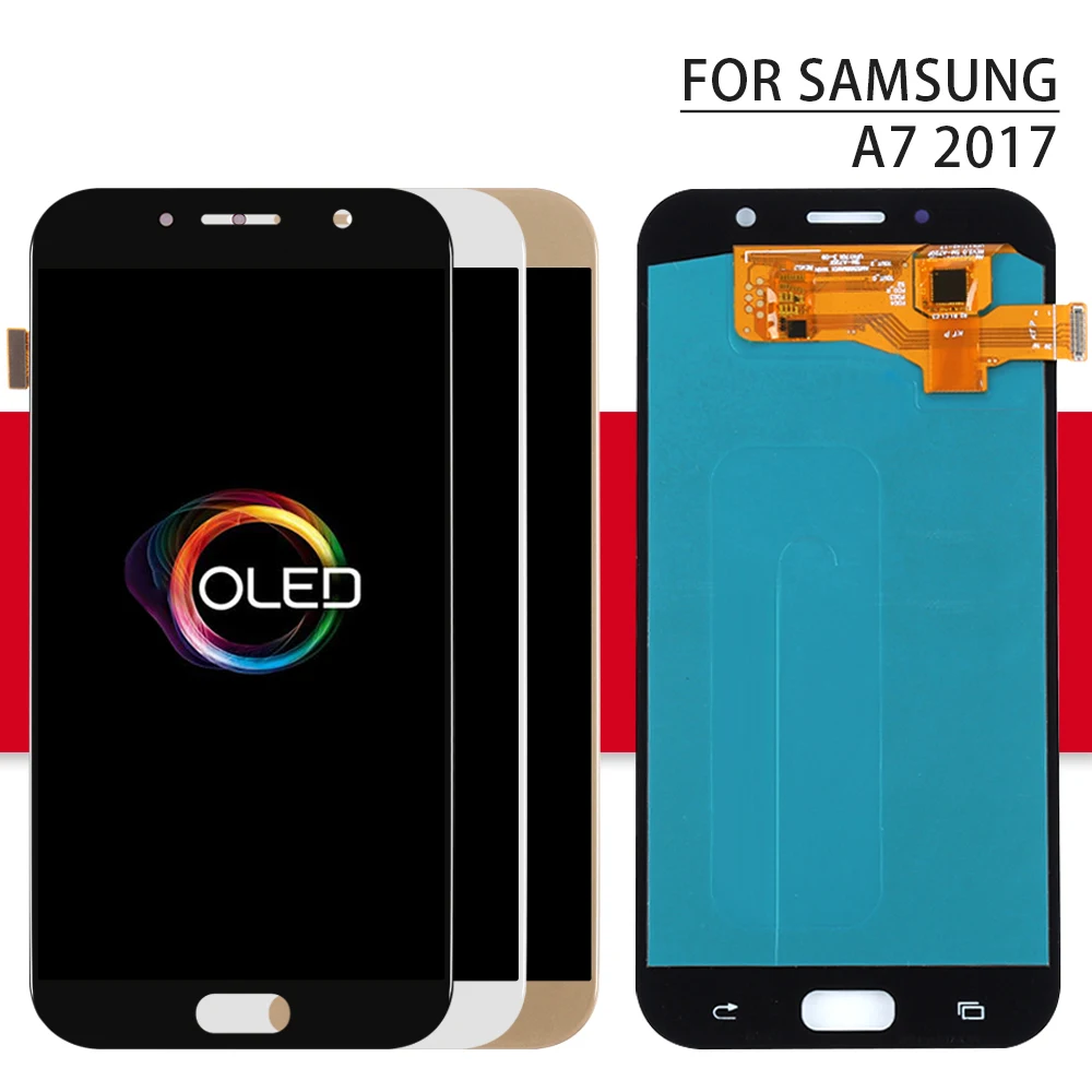 Для Samsung Galaxy A7 A710 ЖК-дисплей A710F A710M AMOLED телефон ЖК-дисплей в мобильном телефоне ЖК-дисплей s цифрователь для сенсорного экрана