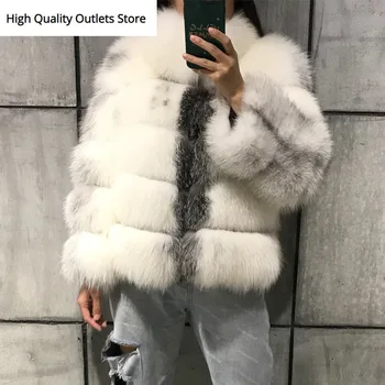 

lady fur jacket women real fur jacket natural fox fur outwear