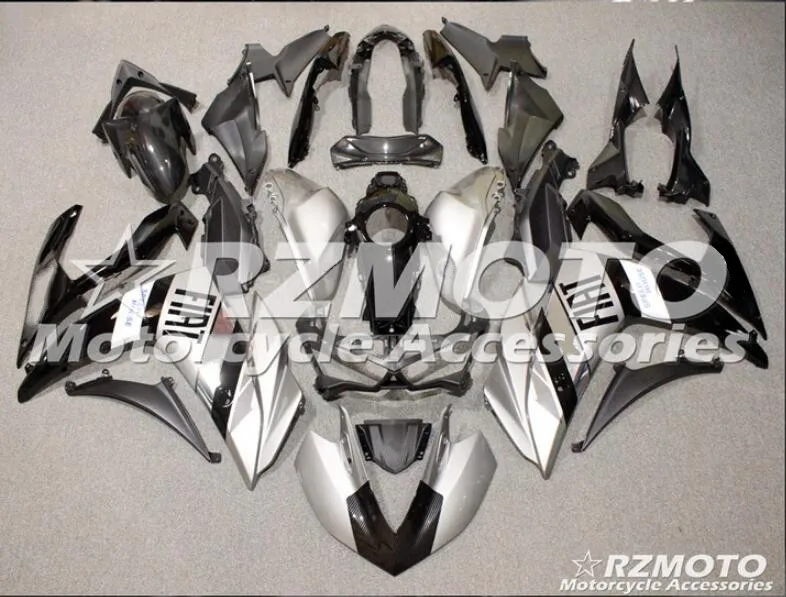 silver black 4 подарки стиль ABS литьевая форма мотоцикл Обтекатели подходит для YAMAHA R3 R25- 15-19 Кузов Набор на заказ серебряный черный - Цвет: silver black