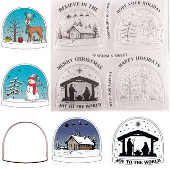 

Christmas series stamp Metal Cutting Dies Stitched DIY Scrapbooking Stamps Craft Embossing Die Cut Making Stencil Template New