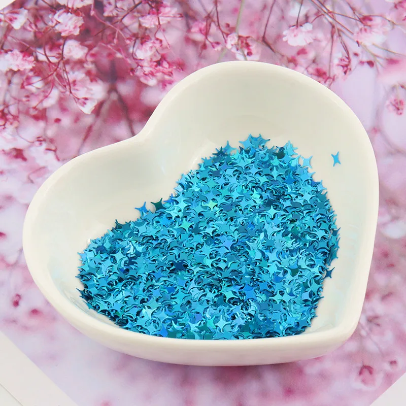 Ультратонкая ЭО-дружественная блестка из ПЭТ 4 мм Лазерная Звезда ...