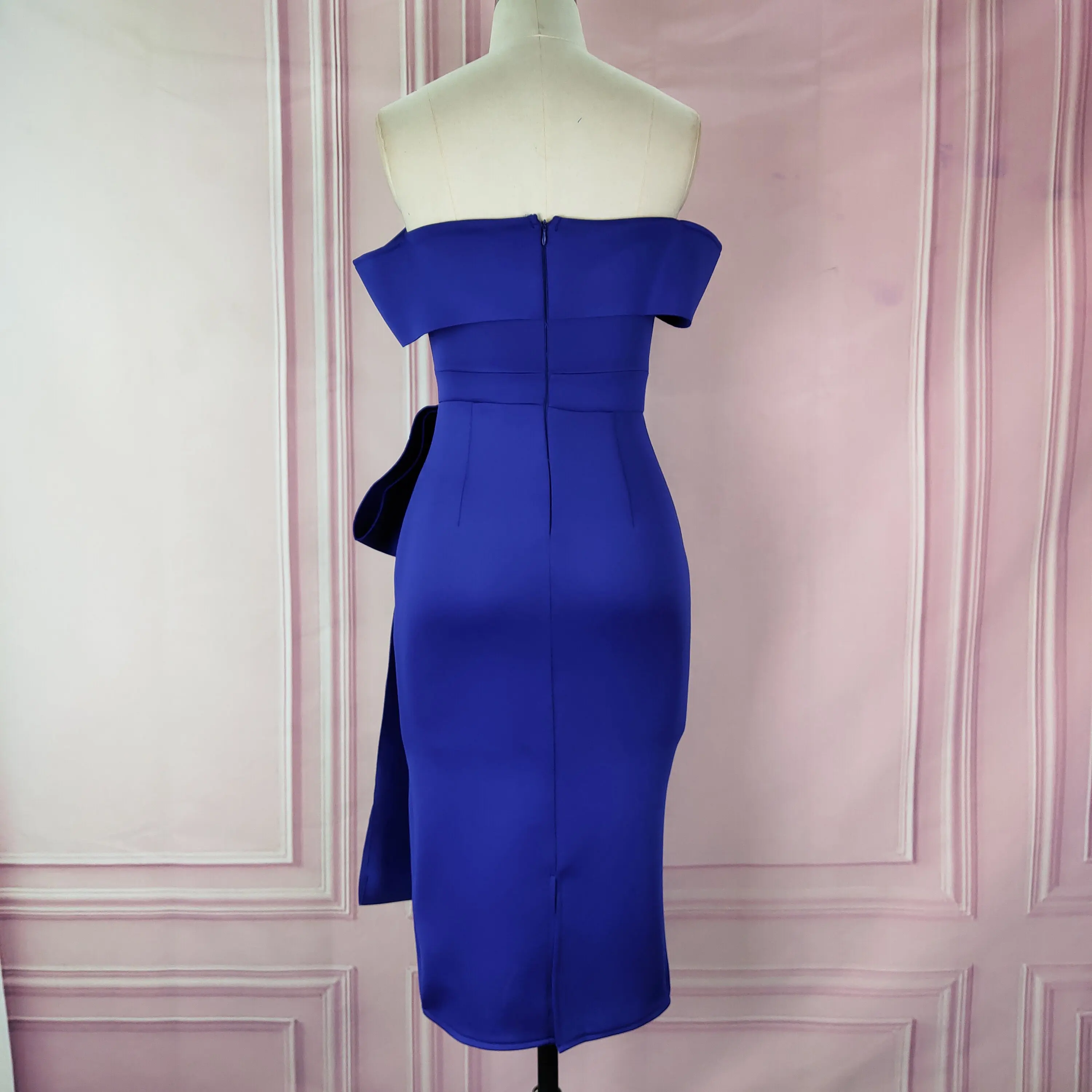 Для женщин Bodycon платье тонкое платье с открытыми плечами, пикантные туфли-лодочки для свиданий, вечеринок, праздника вечерние Клубные ужин элегантное обтягивающее с низким вырезом на спине вечернее Обтягивающее Платье-туника