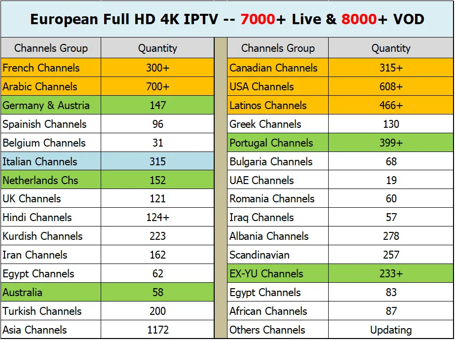 Латиноамериканский IPTV Box 4 Гб 64 Гб 5 г Bluetooth с 1 год Sinotv Канада США 4K hd французский Albanian Великобритания Afghanistan Asian Channel