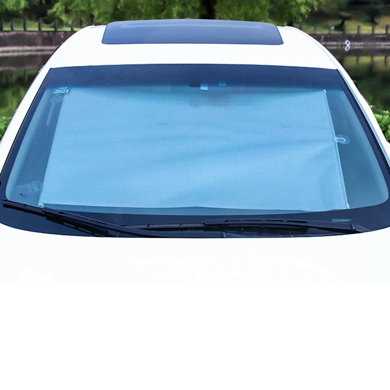 

58*125cm Car Windshield Sunshade Cover Front Window Retractable Sunblind Sun Protection For Cars SUVs MPVs Interior Accessories