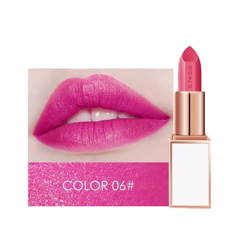 6 20 Colors Semi-Matte Lipstick Lip Makeup Lipstick Long Lasting Matte Beauty Tools labiales batom Lips Tint D1 - Цвет: 6
