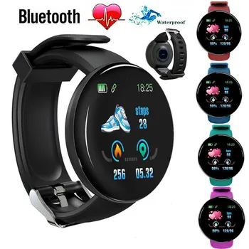 

D18 Waterproof Sports Smart Watch Heart Rate Blood Pressure Monitor Smart Bracelet Wristband for iOS Android