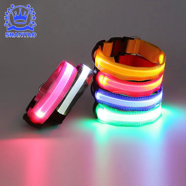 

Pet Dog Collar LED Shining Medium Large Dog Pet Dog Collar LED Dog Luminous Collar