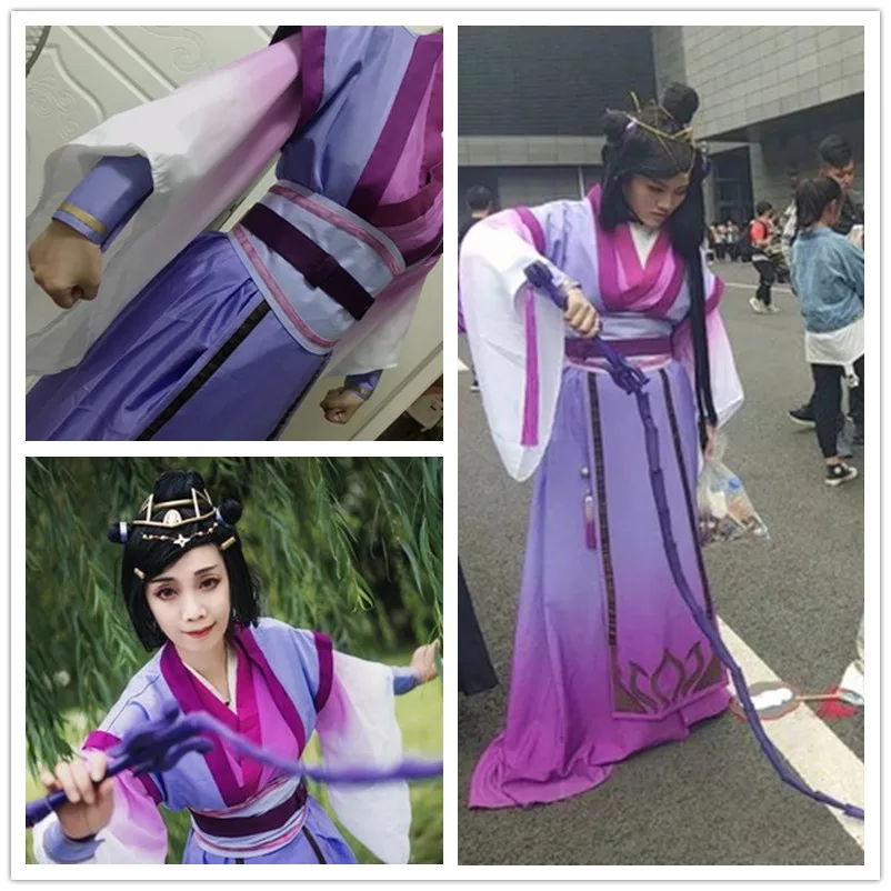 Аниме Grandmaster of Demonic Cultivation Yu Ziyuan Косплей Костюм Цзян Чэн платье для мамы MO DAO ZU SHI костюмы для косплея ханьфу