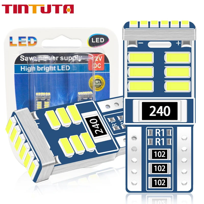 

10 шт. T10 светодиодный W5W светодиодный WY5W 3014 Светодиодный 18SMD автомобильный клиновидный парковочный светильник, поворотные боковые лампочки, инструмент, лампа, авто номерной знак, светильник