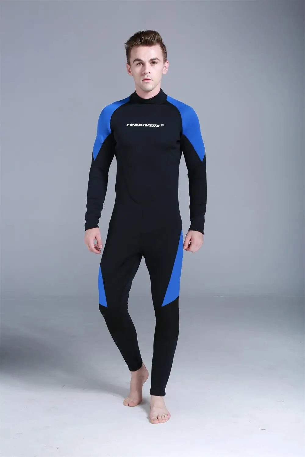Men One-piece Neoprene 3mm Diving Suit Wetsuit Long Sleeve Women Wetsuit Scuba Diving Suit Swimwear Prevent Jellyfish Suit Mujer
