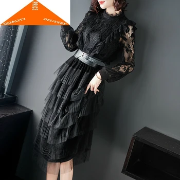 

Spring Summer Lace Woman Night Maxi Dress Vintage Dresses Long Party Vestidos De Fiesta 2020 LWL9777