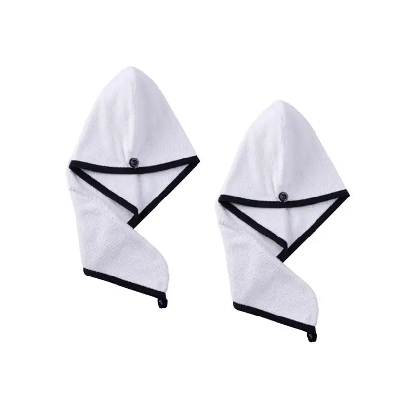 2 шт. Коралловая флисовая Шапочка для сушки волос быстропоглощающее полотенце практичная сушка шапок для волос аксессуары для женщин девочек принадлежности для ванной комнаты