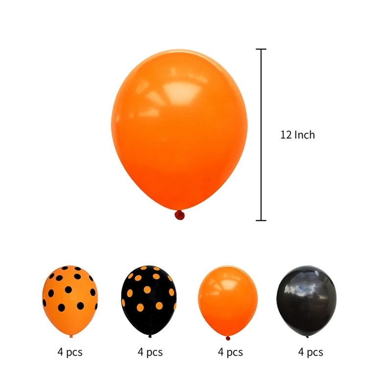 18Pcs/Set Halloween Pumpkin Foil Balloons DIY Party Balloons Bat Ghost Halloween Helium Balloon