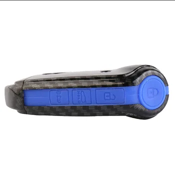 

Carbon fiber ABS Car Smart Key Case Cover Key Holder Fob Case For Kia Stinger