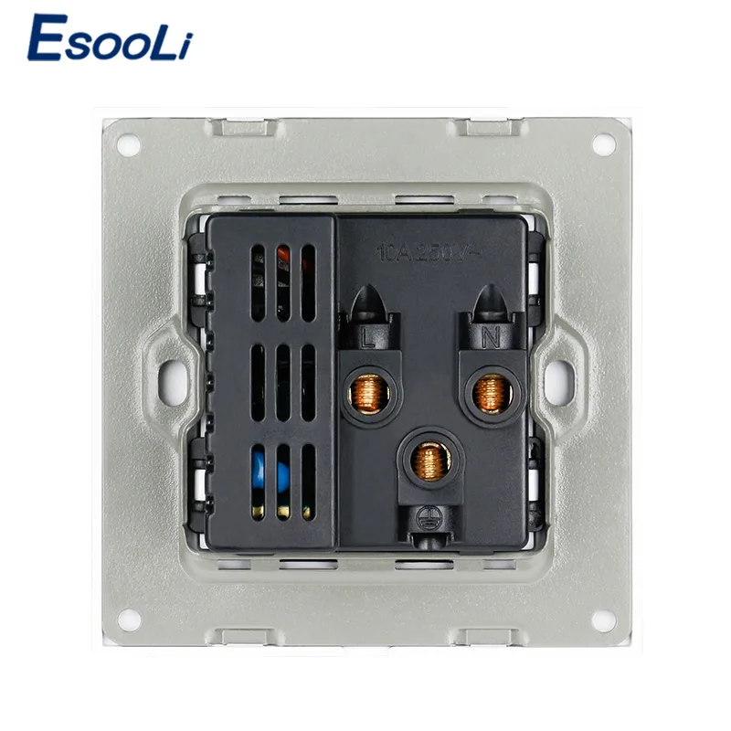 Esooli розетка 5 отверстий универсальные розеточные разъемы с двойное зарядное устройство usb порт для мобильного телефона 2.1A выход Светодиодный индикатор питания