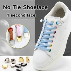 1 Pair No Tie Shoelaces Flat Net Weave Elastic Shoelace Suitable For All Shoes Sneakers Child Adult Lazy Laces Shoe Accessories