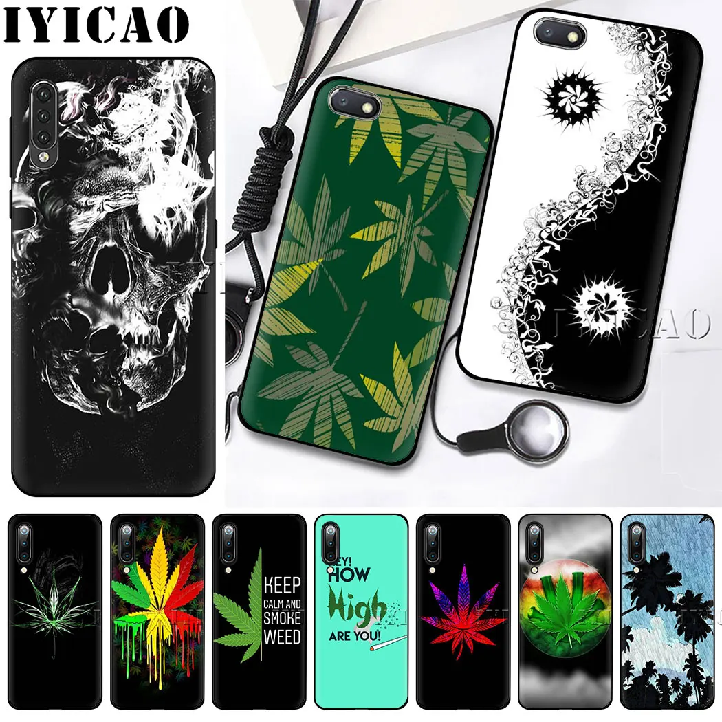 Художественный Черный Мягкий силиконовый чехол для телефона с дымчатыми