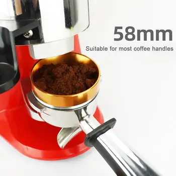 

51/54/58mm Magnetic Espresso Coffee Powder Container Dosing Ring for Grinder Magnetic Easy to Clean Coffee Powder Container