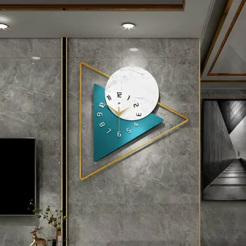 

Luxury Creative Wall Clock Modern Large Living Room Minimalist Nordic Metal Wall Clock Personality Reloj Home Decor Clock DA60WC