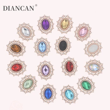 

28x24mm Rhinestone Applique Flatback Strass Decorative Stones and Crystals for Home Decoration Accessories 10pieces