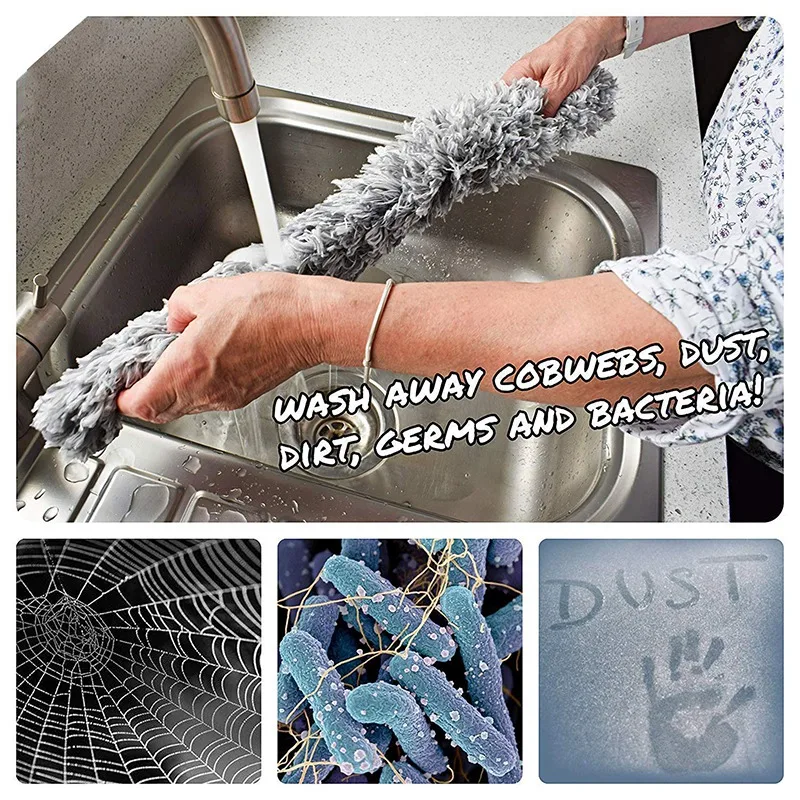 Пыльник из миньфибры с телескопическим удлинителем не царапается сгибаемый