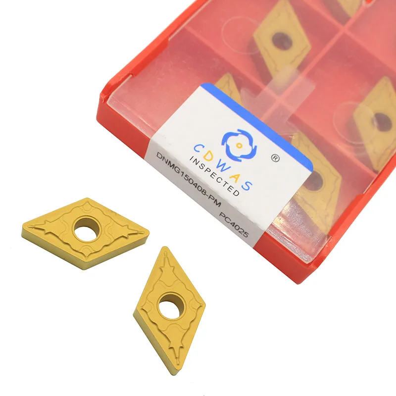 

DNMG150408 PM PC4025 High Quality Carbide Inserts External Turning Tool Blade DNMG 150408 CNC Lathe Cutter Tool For Hard Steel