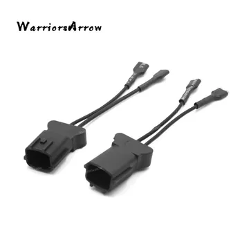 

WarriorsArrow 2Pcs Black Car Horn Speaker Wiring Adapter Harness Pigtail Socket For Hyundai