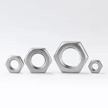 1~50PCS Thin Hex Nuts M3 M4 M5 M6 M8 M10 M12 M14 M16 M18 M20 A2 304 / A4 316 Stainless Steel Hexagonal Nut DIN439 GB6172