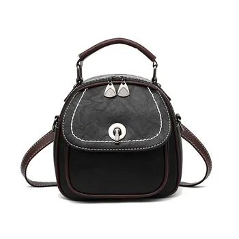 

3PCS / LOT Retro Women Small Backpack PU Leather Backpack Girls Shoulder Bags Casual Rucksacks mochila feminina