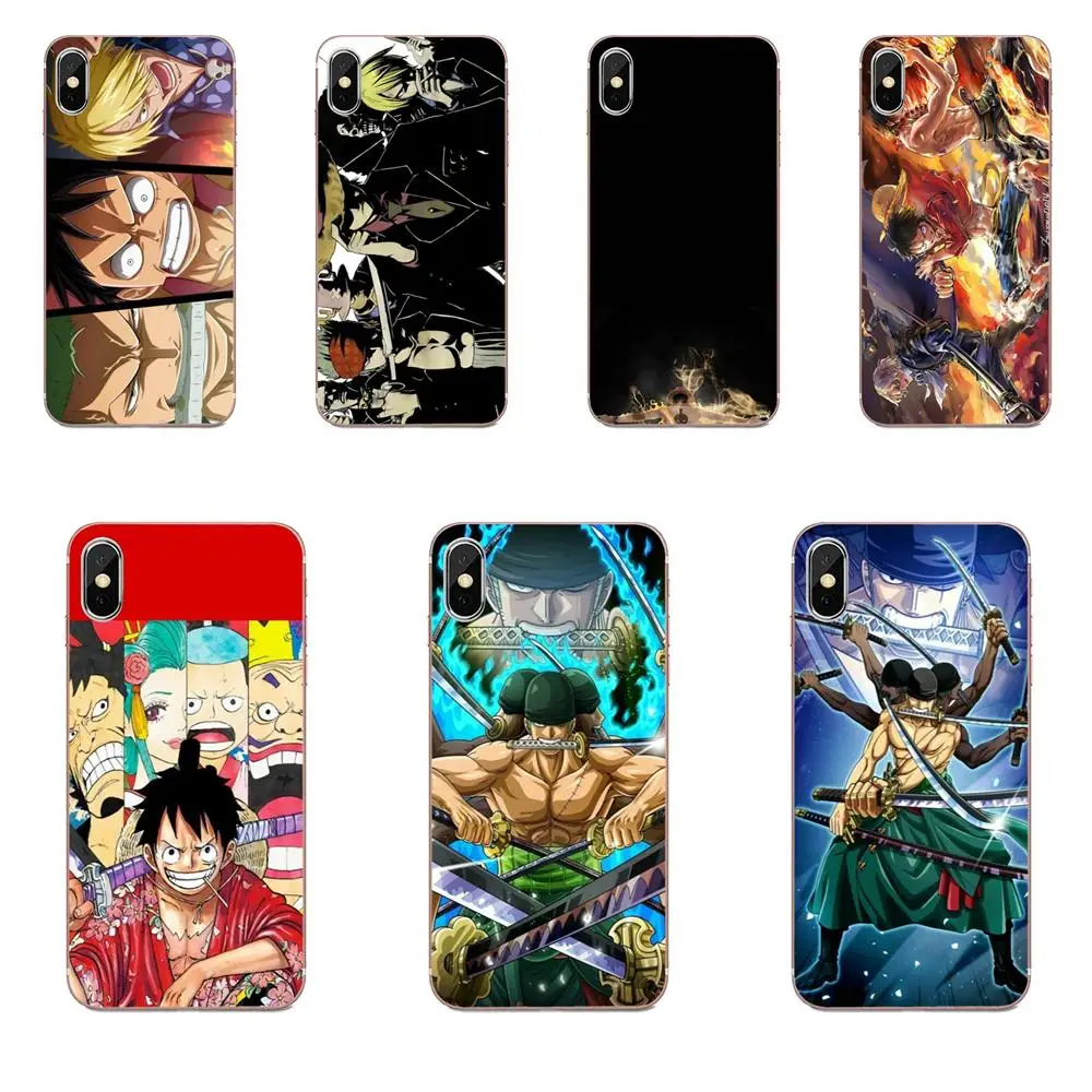 Мягкий силикагель Аниме One Piece Luffy Zoro Sanji для Apple iPhone 4 4S 5 5C 5S SE SE2 6 6S 7 8 11 Plus Pro X XS Max XR |