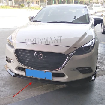 

New 3pcs Car Front Bumper Lip Splitter Diffuser Lip Body Kit Spoiler Bumpers Protector For Mazda3 Axela 2015 2016 2017 2018