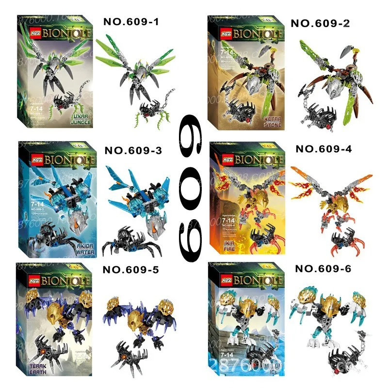 Bionicle существо из джунглей камень водяной огонь земля Onua Uxar Ketar Akida Ikir Terak модель