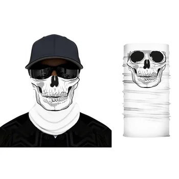 

Fashion Mouth Face Mask Skull Bandana Face Mask Multi-Functional Reusable Washable Skull Outdoor Riding Line Scarf