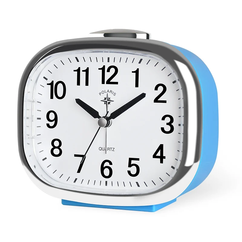 

Loudly Simple Table Clocks Modern Design Metal Night Light Alarm Clock Living Room Reloj Digital Mesa Quartz Alarm Clock NN50AC