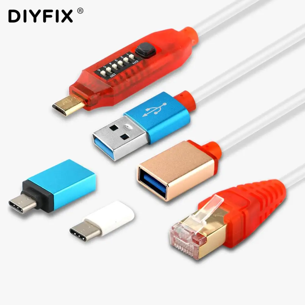 Micro USB RJ45 All in 1 Boot Cable for EDL/DFC/9008 Mode