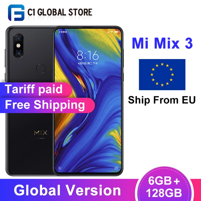 Global Version Xiaomi Mi Mix 3 6GB 128GB Mobile Phone Snapdragon 845 Octa Core 6.39" Slider Full Screen AI Dual Camera NFC EU - AliExpress Mobile