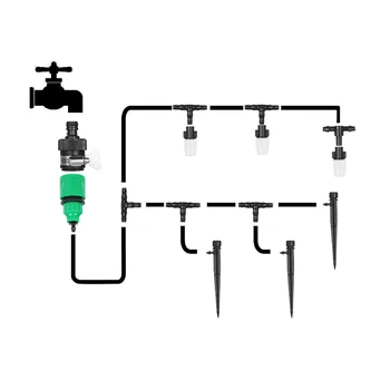 

New Plant Watering Irrigation Drip Kit Accessories Include Atomizing Nozzle Mister Dripper