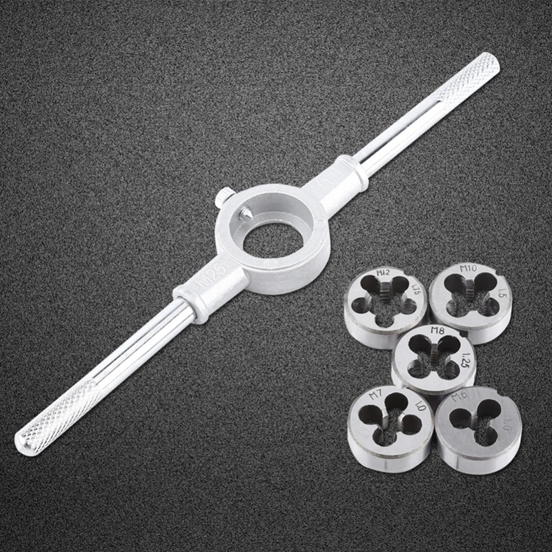 ELEG-6PCS/набор Метрическая матрица набор гаечных ключей обработка резьбы ручной инструмент