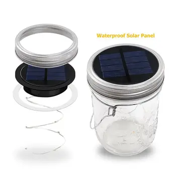 

20 LED Solar Fairy Xmas Light Lamp Mason Jar 2M Warm White Lights Hanging Lantern Outdoor Patio Garden Decor XXFA