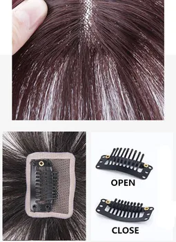 Halo Lady Beauty Clip In Bangs Human Hair Air Bang Brazilian Hair Pieces Invisible Seamless Non-remy Replacement Hair Wig 4