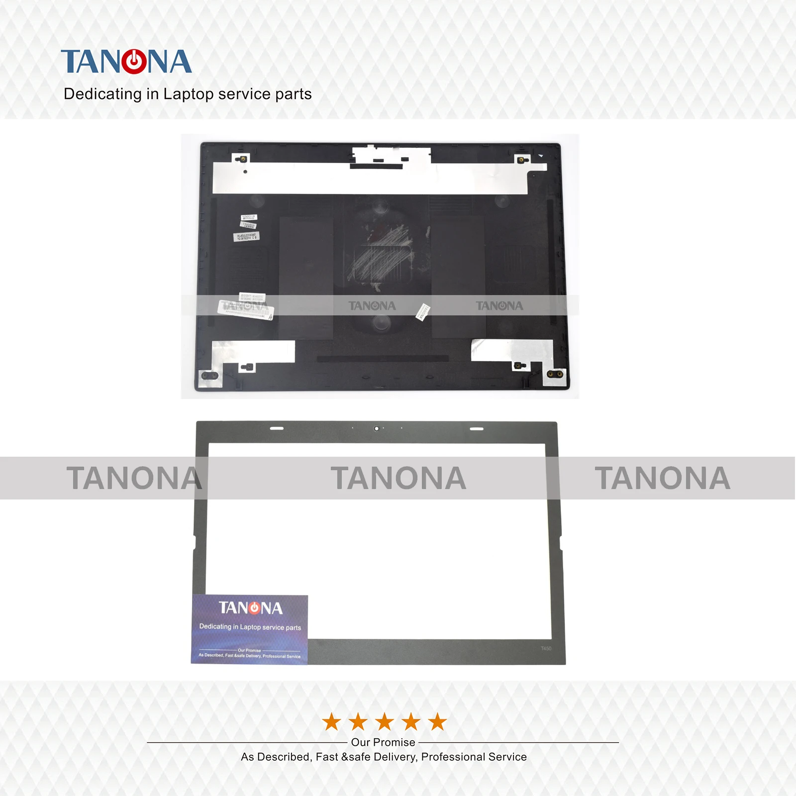 Новый для lenovo ThinkPad T450 задняя крышка Топ чехол Non-Touch черный 04X5447 AP0SR000400 + рамка